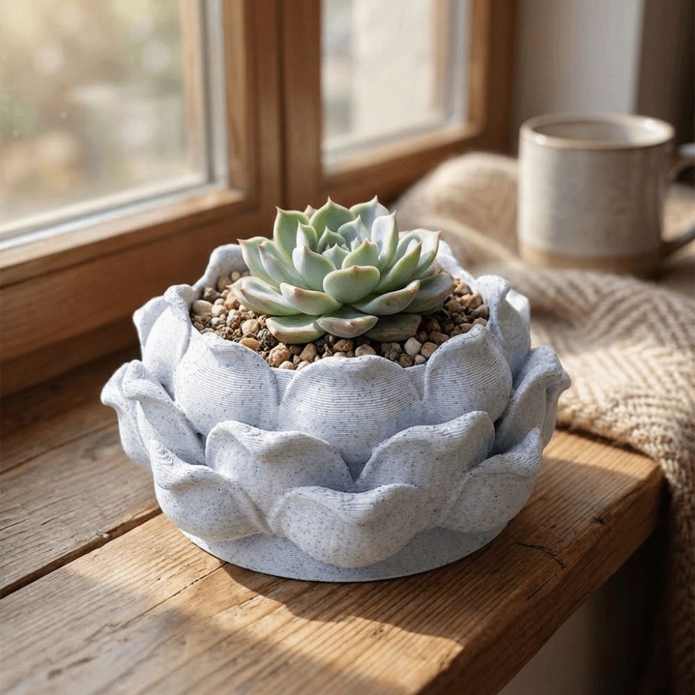 Echeveria Succulent - Vaso per Piante Succulente a Forma