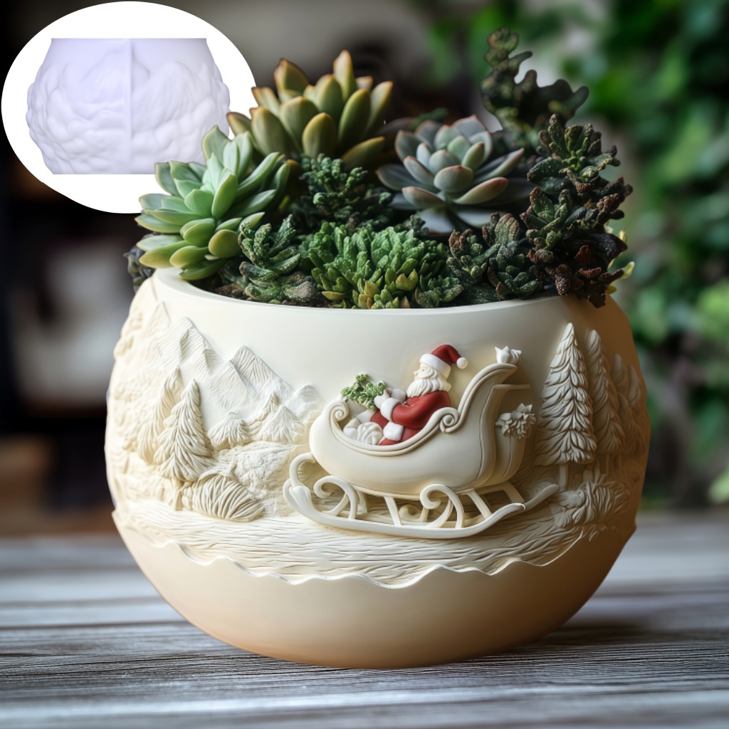 Slitta di cedro Babbo Natale R - Echeveria Succulent recensione e prezzo